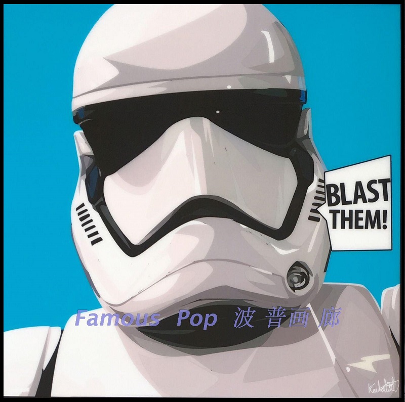 泰国keetatat波普艺术挂画Star Wars星球大战storm trooper白兵 家居饰品 现代装饰画 原图主图