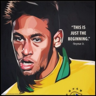 内马尔 达席尔瓦 Neymar Jr 尼马·达施华 泰国波普艺术装饰挂画
