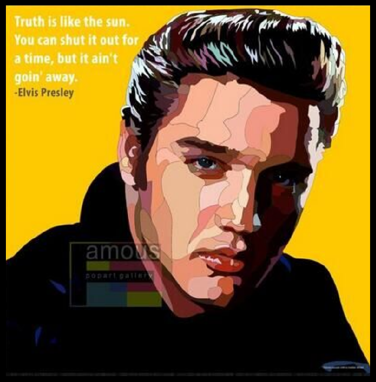 FamousPop波普艺术肖像画猫王埃尔维斯·普雷斯利Elvis Presley