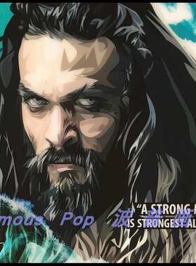 挂画海王AQUAMAN水行侠/海后湄拉Mera/亚特兰娜Atlanna妮可基德曼