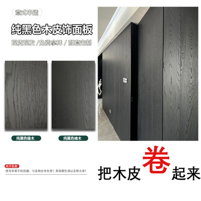 纯黑色意式半透高定板材