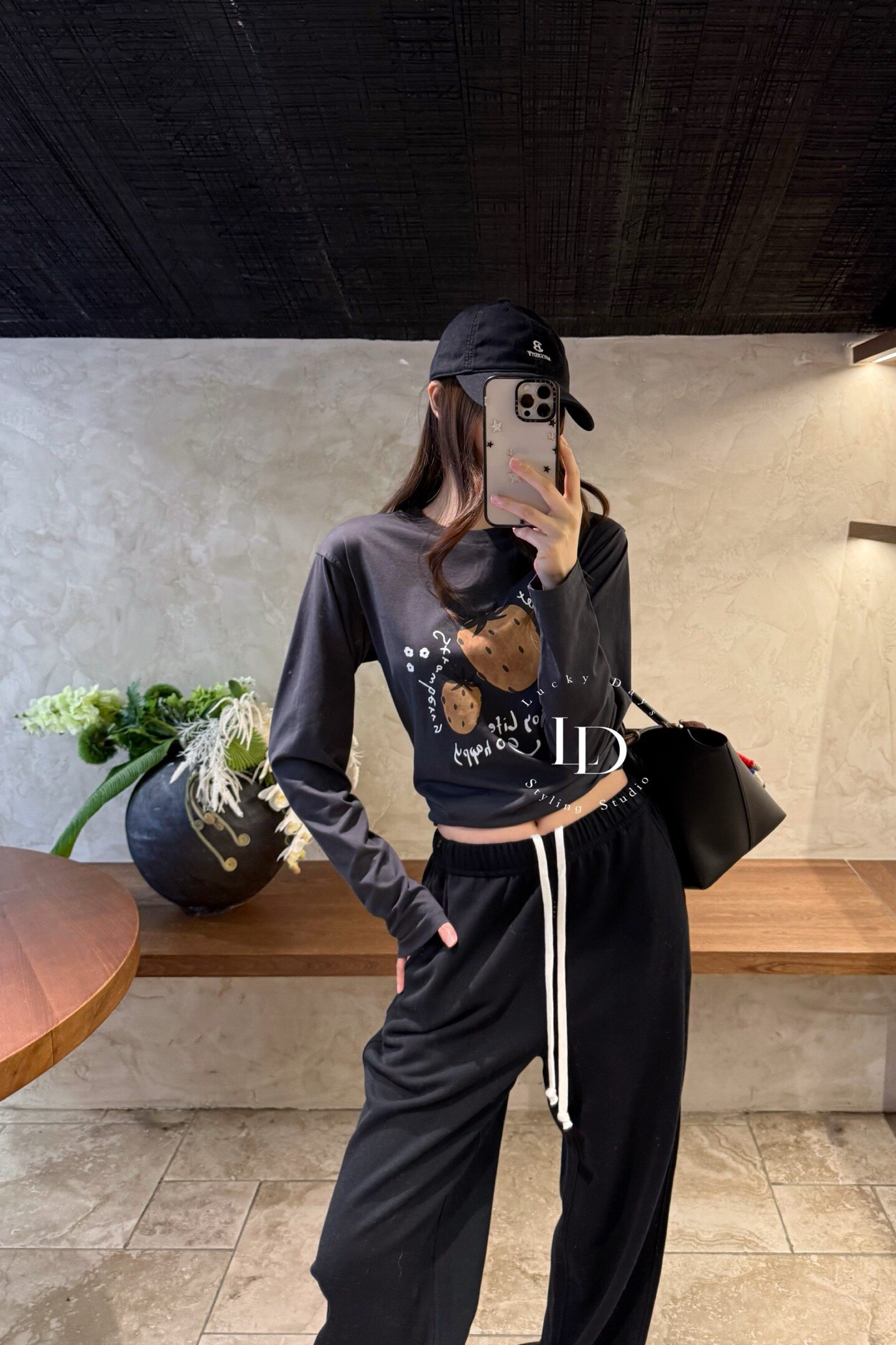 非实价2026冬季新款时尚气质高品质宽松百搭休闲显瘦抽绳卫裤女