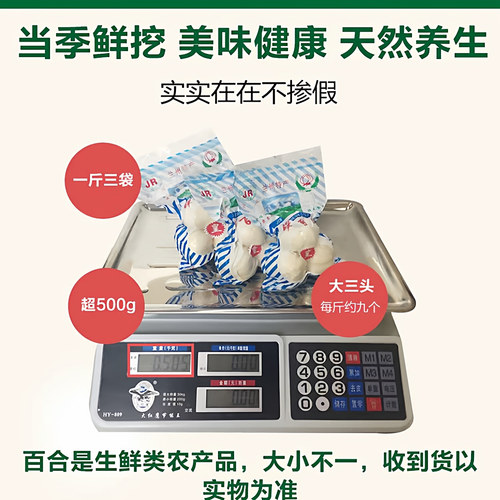 新鲜三头皇纯食用农家天然特产非特级干货