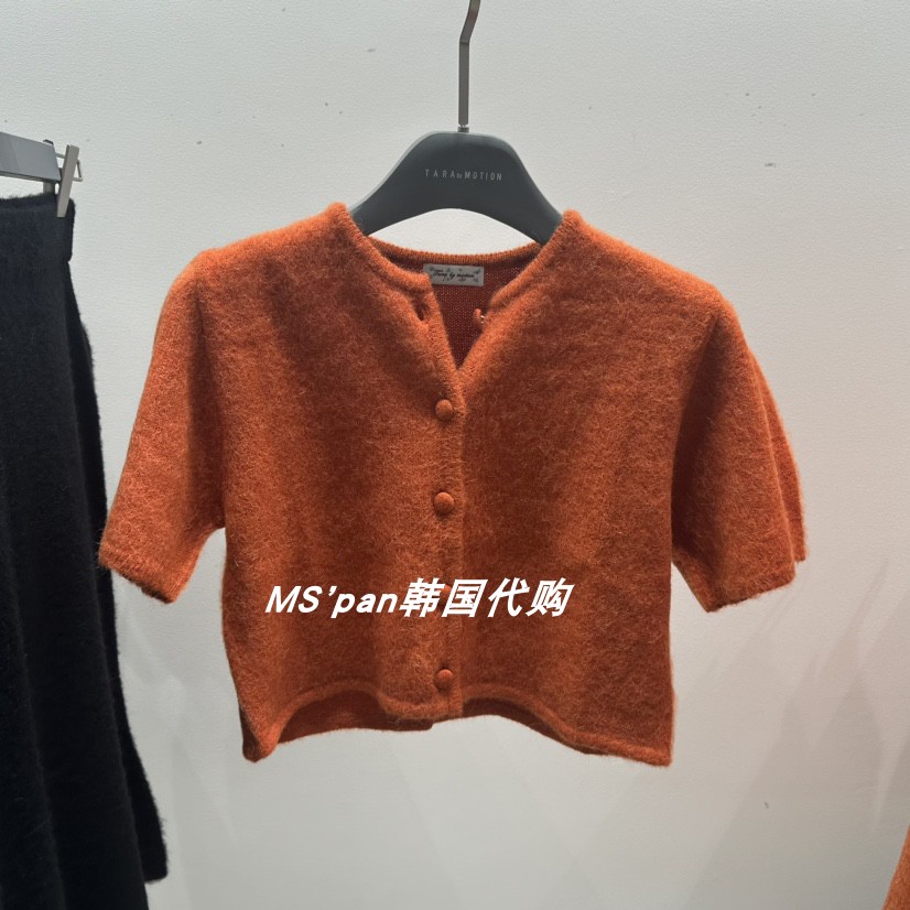 直邮 韩国东大门代购女装2025秋季新款简约圆领洋气百搭针织衫