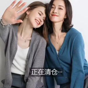 LY圆领羊毛衫套头短款大码宽松百 搭打底针织