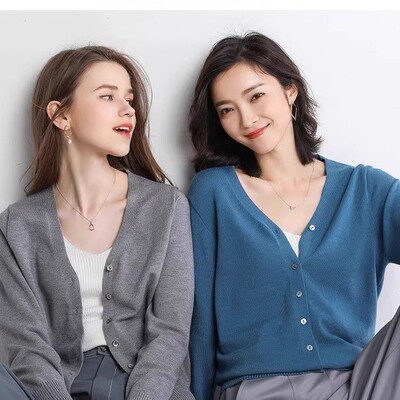 【第二件0元】2026早春新款针织衫毛衣圆领套头短款大码宽松百搭