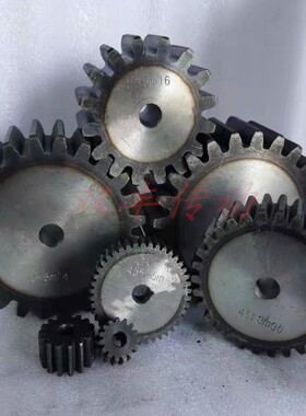 45钢正齿轮3模齿条齿轮14-80齿高频直齿轮厚度30毫米硬度圆柱齿轮