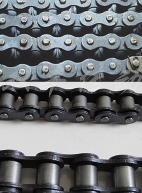 工业链条短节距传动单排06B-32A滚子链3分-2寸接头双排精密滚子链