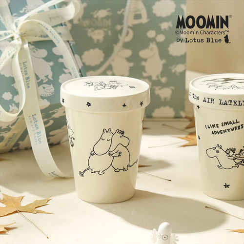 蓝莲花家居moomin姆明陶瓷水杯