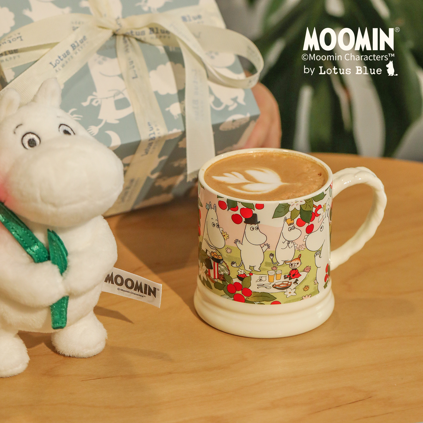 蓝莲花高颜值陶瓷马克杯