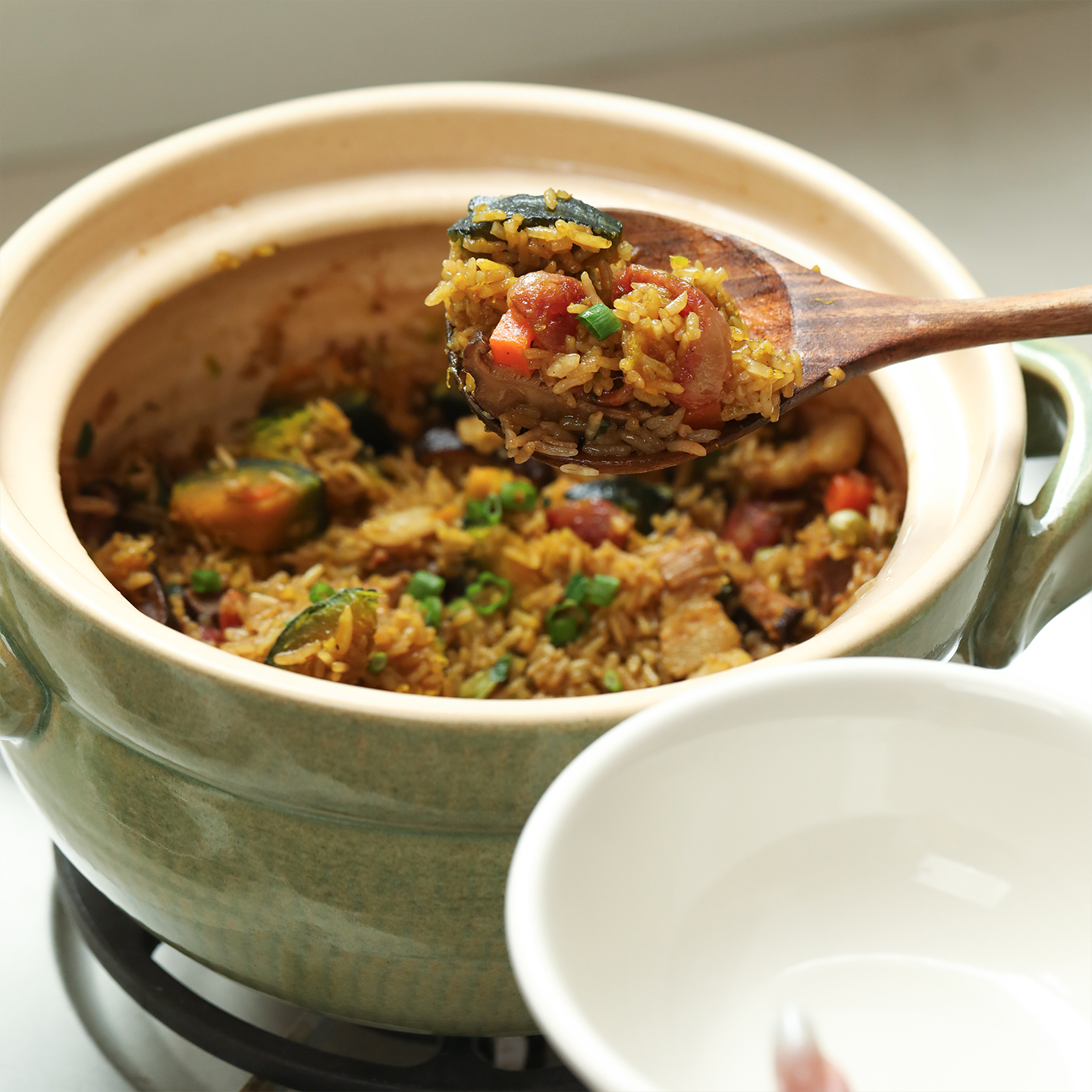 蓝莲花砂锅燃气灶专用耐高温汤锅