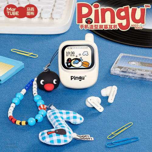 Pingu触屏蓝牙耳机带屏幕高音质