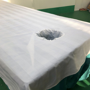 涤棉美容院专用床单半棉不缩水不起球抗防皱按摩养生会所非全纯棉