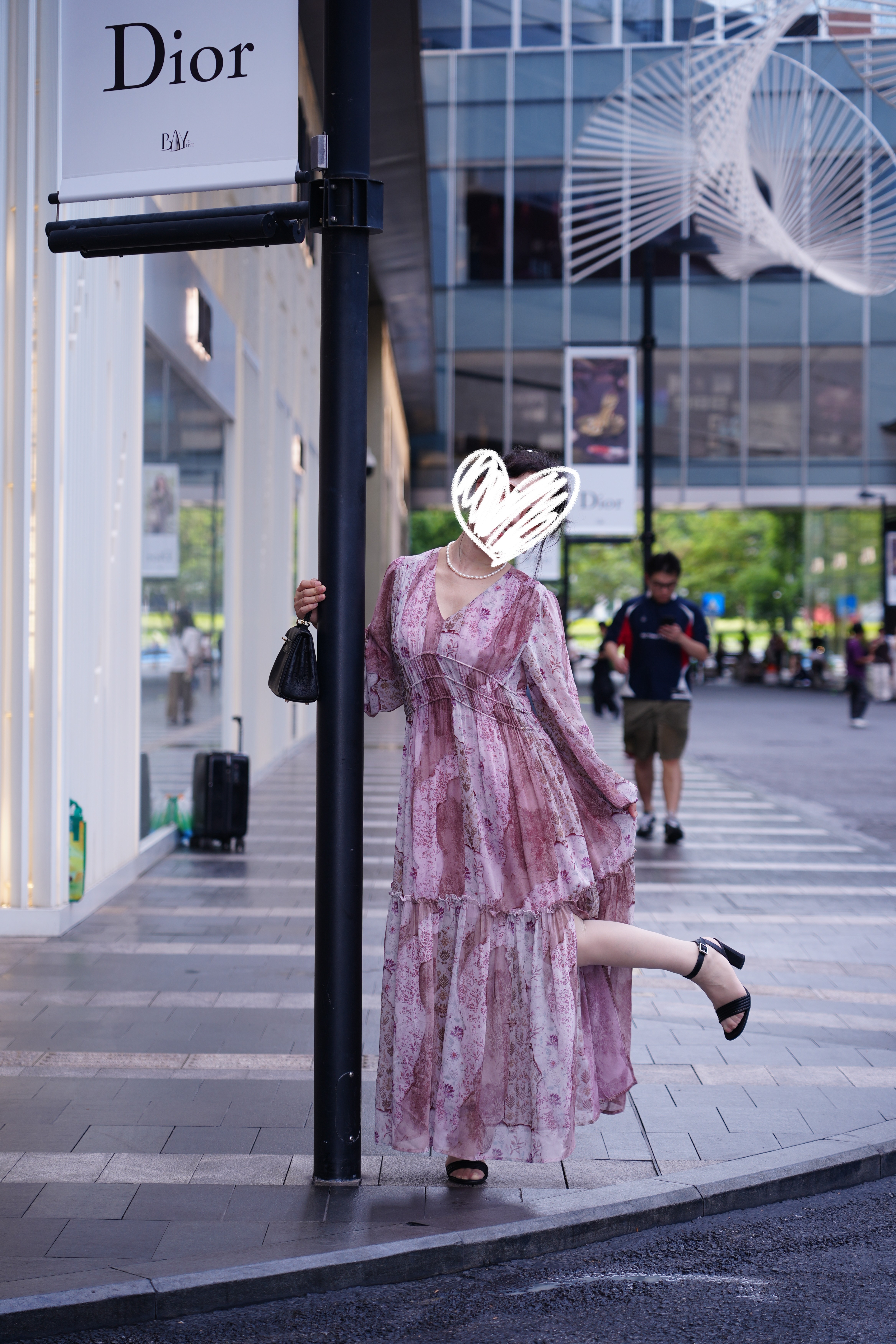法式复古泡泡袖超仙气质连衣裙女系带显瘦网纱印花甜美初恋A字裙