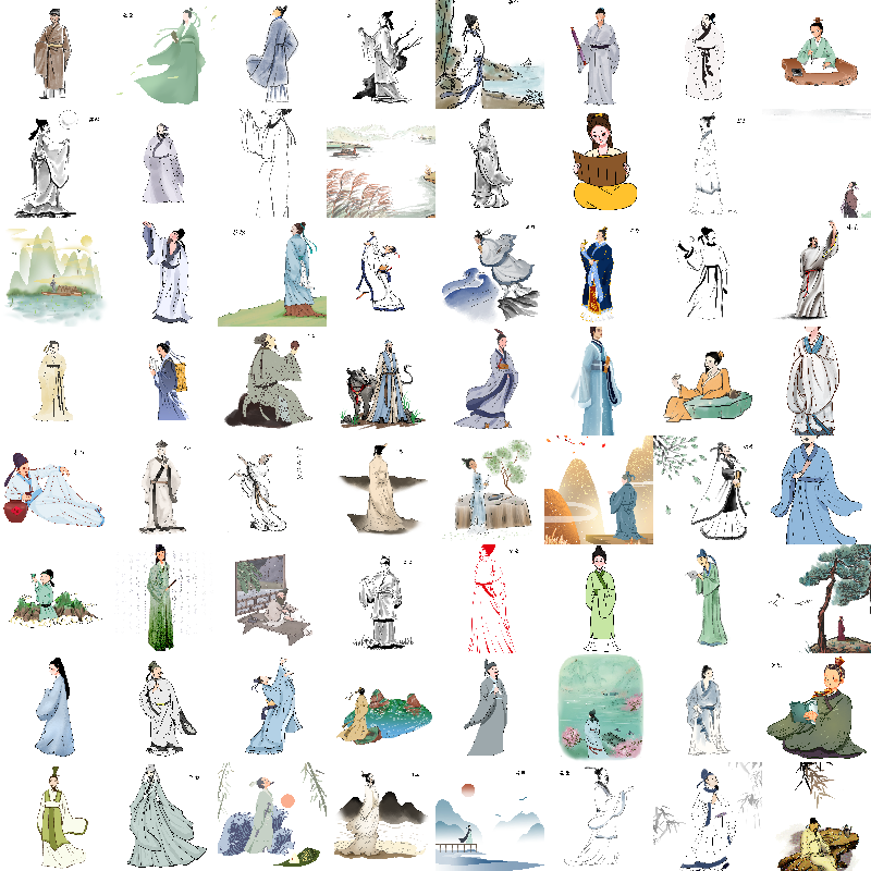 唐宋名人李白杜甫白居易PNG 古代国学名诗人物屈原插图素材300张,商务/设计服务,设计素材/源文件,淘宝优惠券,粉丝福利购,淘宝优惠卷