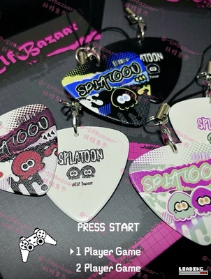 #现货#SPLATOON3吉他拨片喷射战士3斯普拉遁3潮色ta牌同人周边