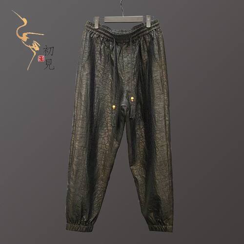 香云纱国潮休闲裤男装桑