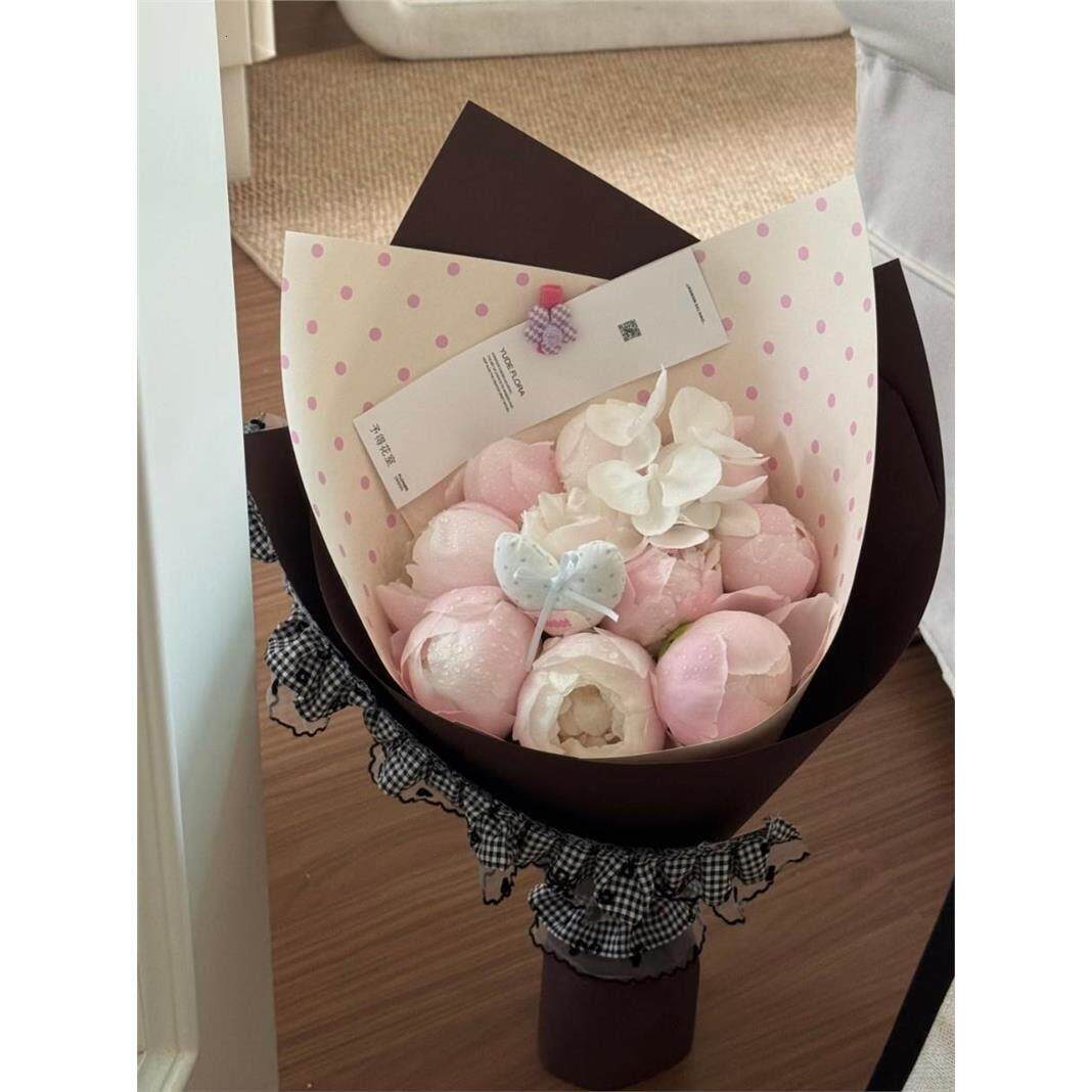韩式芍药花束ins风北京南京苏州杭州上海无锡鲜花同城生日升职花