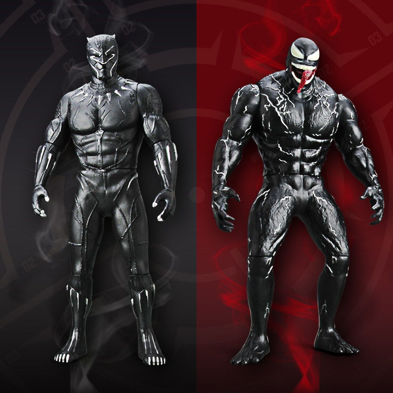 漫超级英雄威红色毒液男孩电影周边关节可动手办模型人偶摆件玩具