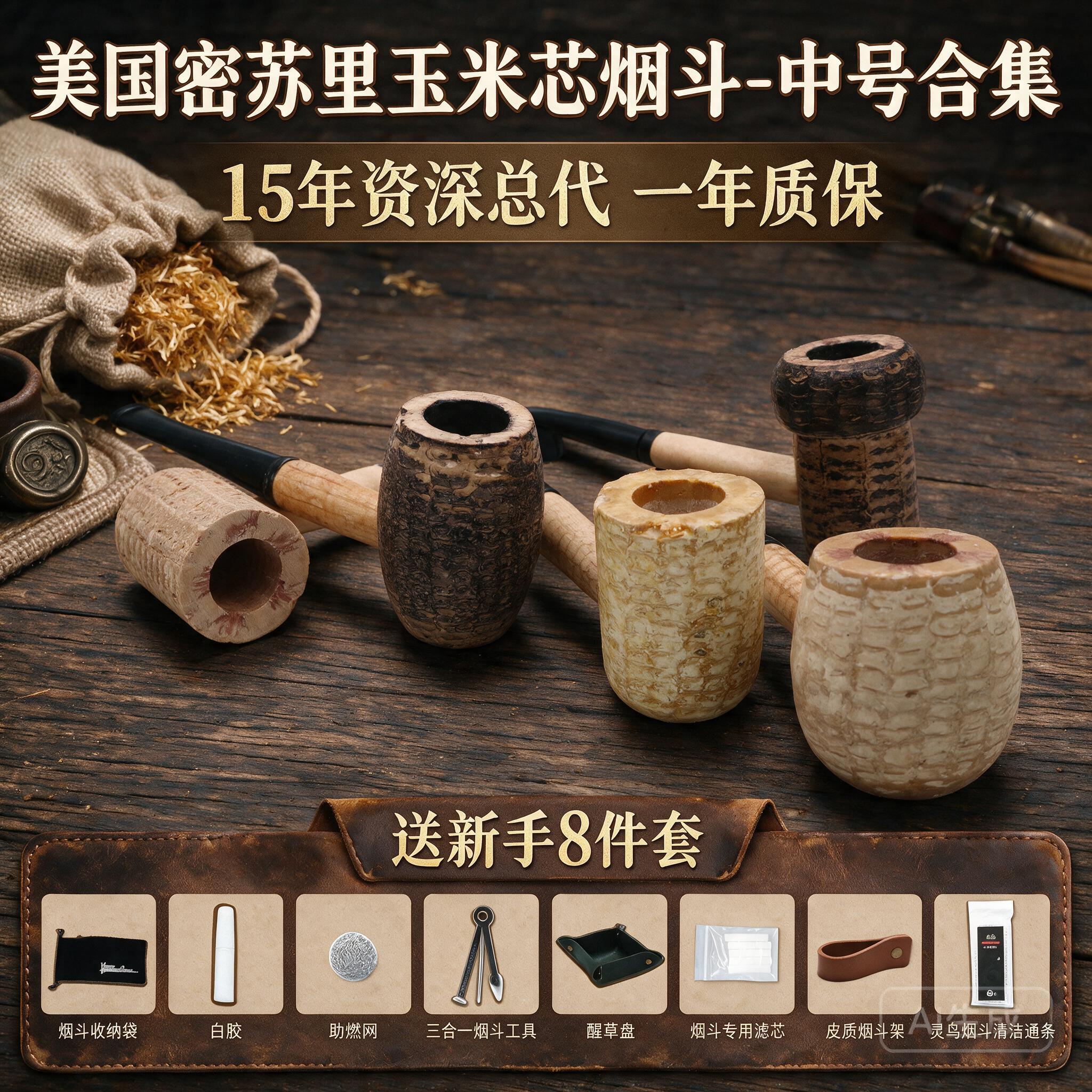 美国密苏里乡绅正品苹果麦帅烟斗图片