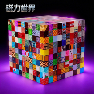 世界磁力方块指定磁力方块积木磁吸磁铁儿童益智玩具 我