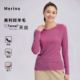 户外美利奴天丝羊毛打底衫 女速干衣美丽诺长袖 t恤薄内衣运动上衣