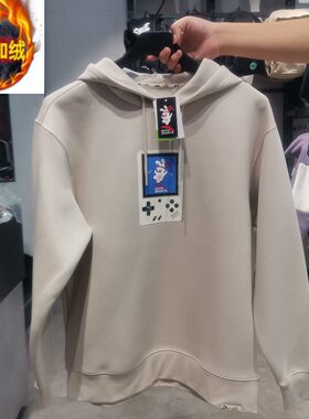 好品价 安踏男套头衫冬款加绒保暖针织休闲运动套头卫衣172248705