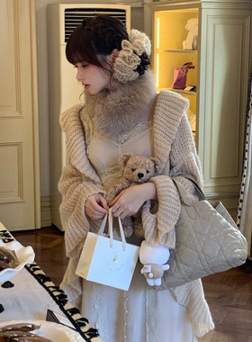 Starry挚爱女神裙/重工蕾丝花边收腰连衣裙 日系甜美雪纺吊带长裙