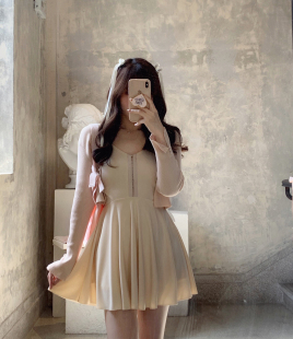 日系甜美百搭针织衫 Starry 开衫 V领开叉袖 小上衣 日常Balletcore