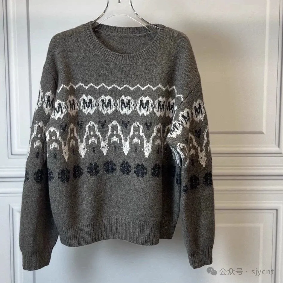 针织衫 圆领亮丝波浪纹几何图案混织抽象休闲百搭羊毛衫 毛衣0.53,女装/女士精品,毛针织衫,淘宝优惠券,粉丝福利购,淘宝优惠卷