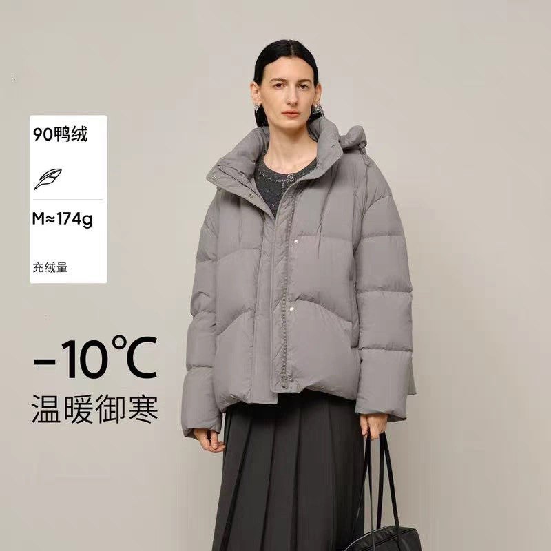 鸭绒羽绒服 可拆卸帽子双口袋拉链门襟休闲百搭宽松保暖 外套0.20,女装/女士精品,羽绒服,淘宝优惠券,粉丝福利购,淘宝优惠卷