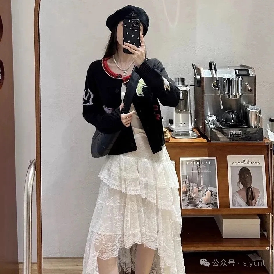 抽象图案混织秋冬减龄百搭毛衣