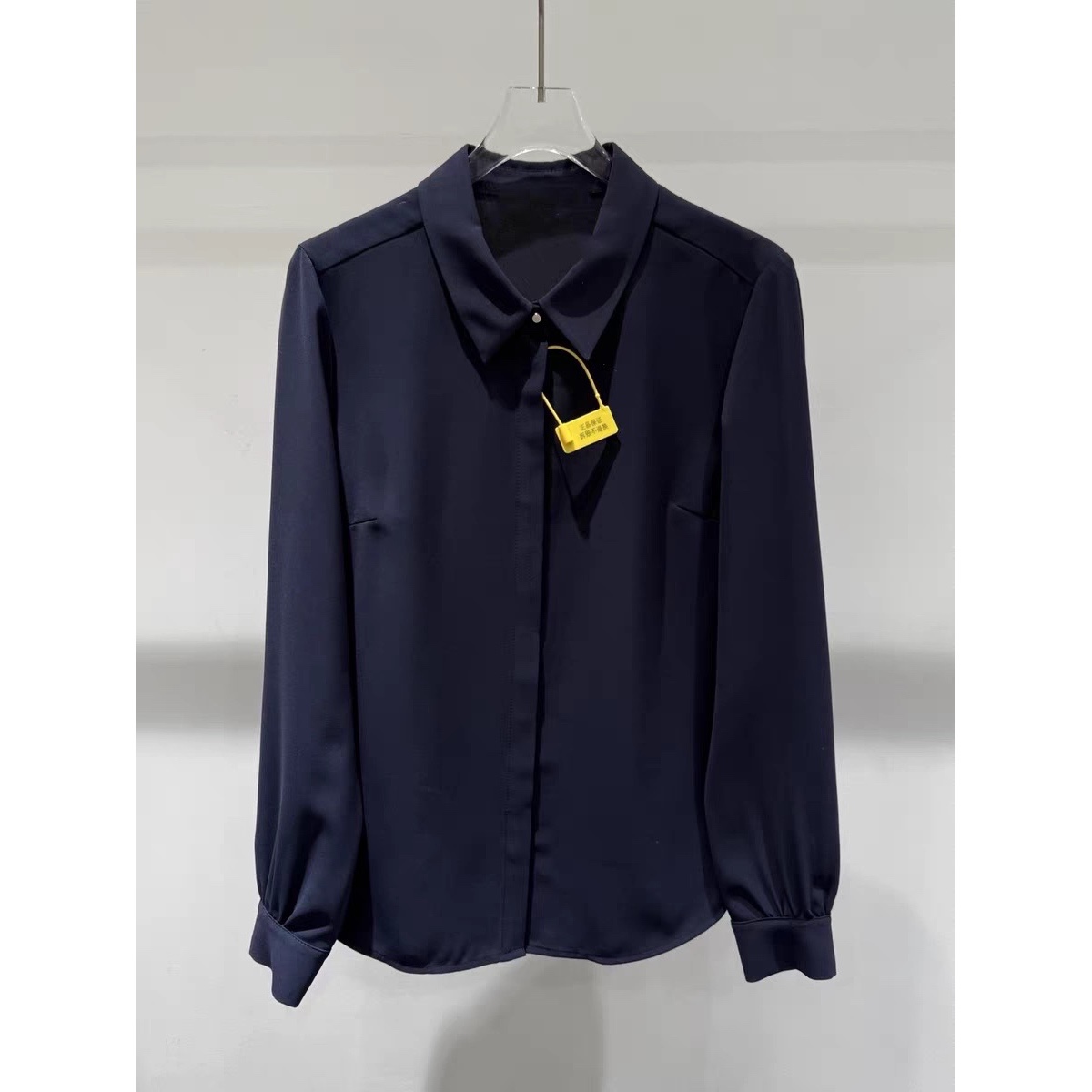 POLO领单排扣藏青色简约百搭衬衫