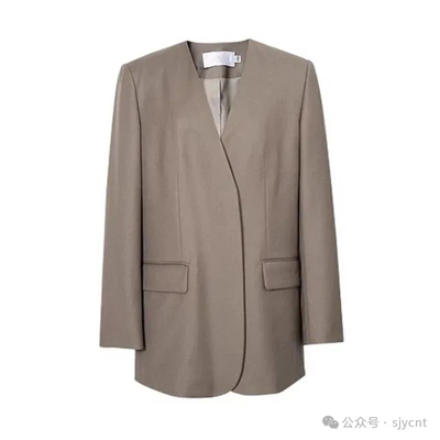 V领暗扣门襟气质款OL风西装外套