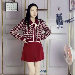 百搭A字裙毛呢半身裙0.29 开叉褶皱拉链修身 高端新品 甜美时尚