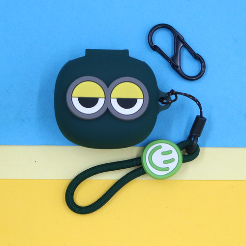 适用JBL WAVE FLEX 2蓝牙耳机保护套T280 TWS X3/X2 COMPACT小精灵可爱萌大眼睛笑脸手绳挂饰连体硅胶软壳