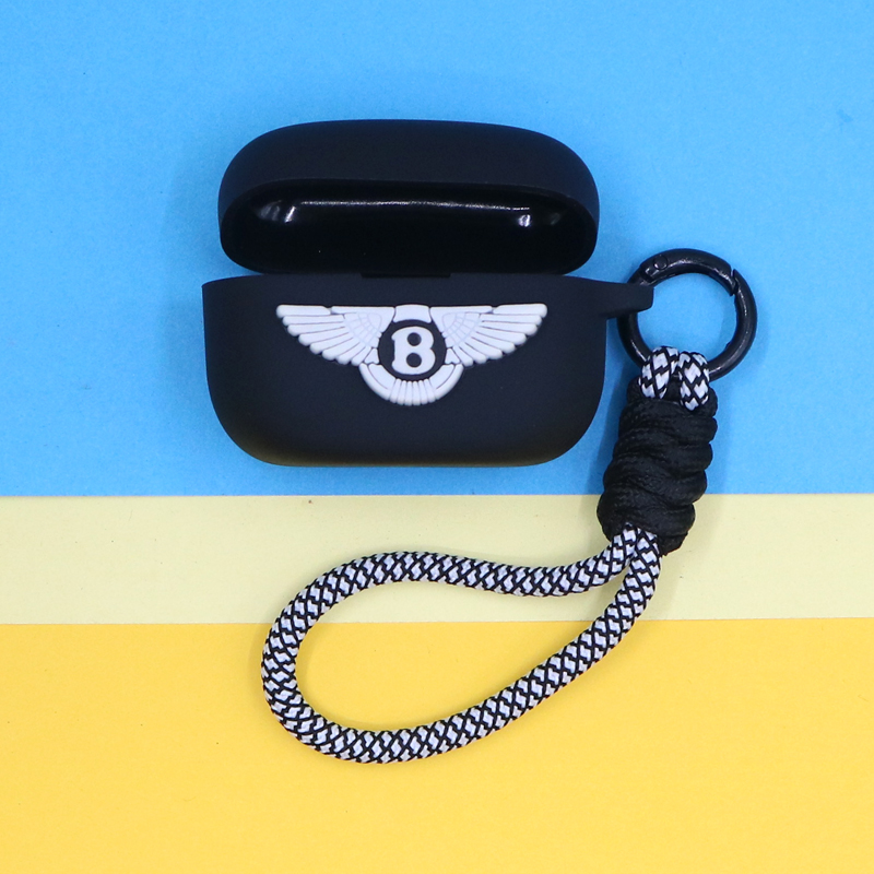 适用SONY索尼LinkBudsS蓝牙耳机保护套WF1000XM5个性黑色潮酷简约拼色打结编织手绳挂饰XM4防摔硅胶软壳