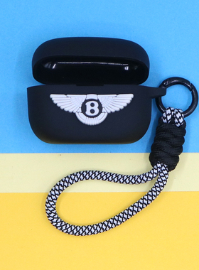 适用SONY索尼LinkBudsS蓝牙耳机保护套WF1000XM5个性黑色潮酷简约拼色打结编织手绳挂饰XM4防摔硅胶软壳