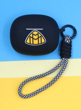 适用漫步者Lolli3 ANC花再Zero Buds蓝牙耳机保护套Magic Air个性黑色潮酷简约图标手绳挂饰防摔硅胶软壳