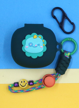 适用JBL WAVE FLEX 2蓝牙耳机保护套T280 TWS X3/X2 COMPACT小精灵可爱萌小鸡恐龙大象狮子笑脸手绳硅胶软壳