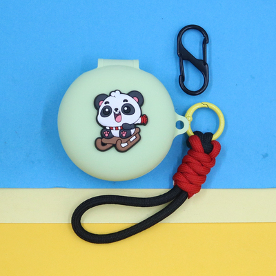 适用荣耀Earbuds A Pro蓝牙耳机保护套潮酷个性萌可爱动漫卡通滑雪眼镜帽熊猫手绳挂饰硅胶软壳