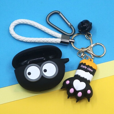 适用荣耀Earbuds X8/X7/A蓝牙耳机保护套LCHSE X7e/X7i可爱萌小清新卡通公仔钥匙扣挂件饰防摔硅胶软壳