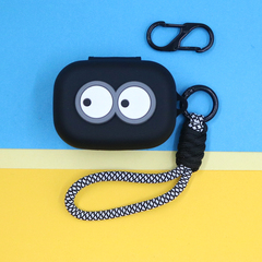 适用B&O Beoplay EX蓝牙耳机保护套Eleven个性简约小清新可爱萌卡通大眼睛手绳挂饰充电仓盒连体防摔硅胶软壳