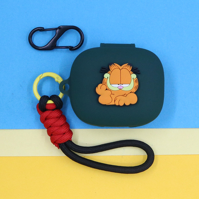 适用红米Buds 7S蓝牙耳机保护套6PLAY活力版SE潮酷个性可爱创意听歌表情咖啡猫KT猫手绳挂饰buds5硅胶壳