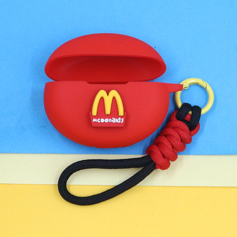 适用华为FreeBuds 7i/6i蓝牙耳机保护套FreeBuds5i/4E潮酷小清新可爱立体M记薯条连体硅胶软壳,3C数码配件,耳机保护套,淘宝优惠券,粉丝福利购,淘宝优惠卷