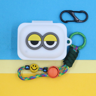 适用NOTHING Ear(a)蓝牙耳机保护套潮酷个性小清新可爱萌卡通大眼睛爱心笑脸手绳挂饰防摔连体硅胶软壳