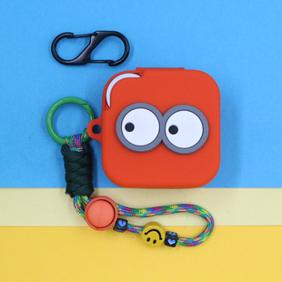 适用CMF by NOTHING Buds pro2蓝牙耳机保护套Buds2 Plus个性小清新可爱萌卡通大眼睛笑脸手绳挂饰硅胶软壳