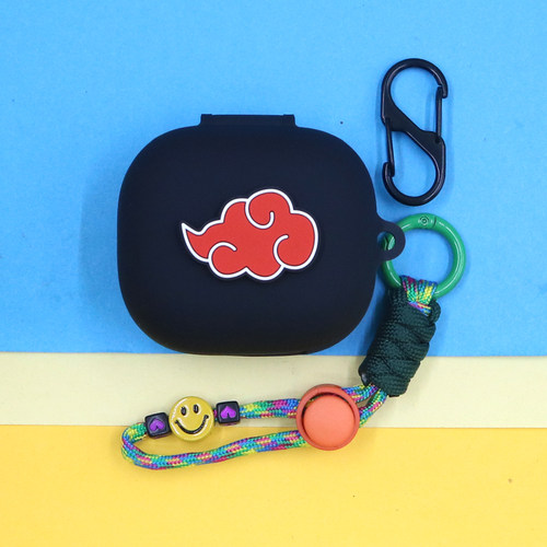 适用Beats Powerbeats Fit蓝牙耳机保护套Fit Pro潮酷萌动漫火影忍者晓组织鸣人卡卡西笑脸手绳挂饰硅胶软壳