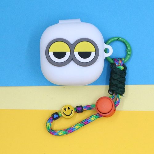 适用JBL WAVE FLEX 2半入耳式蓝牙耳机保护套个性小清新可爱简约萌卡通大眼睛爱心手绳挂饰连体硅胶软壳