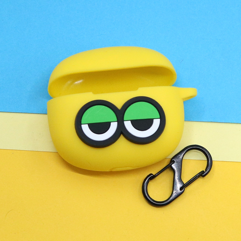 适用荣耀Earbuds X6蓝牙耳机保护套X5SPro潮酷个性可爱呆卖萌卡通懒瞌睡大眼睛X5i防摔硅胶软壳